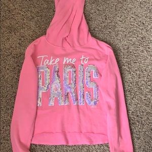 Justice hoodie, size 14/16, Barely wore it twice.